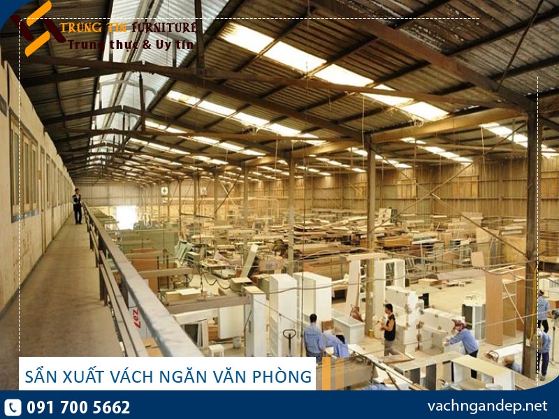 Sản xuất vách ngăn văn phòng