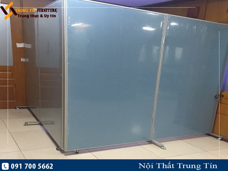 Thi công vách ngăn di động có bánh xe tại Gia Lâm