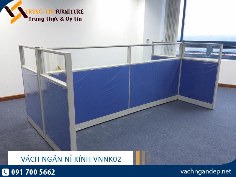 Vách ngăn nỉ kính VNNK02