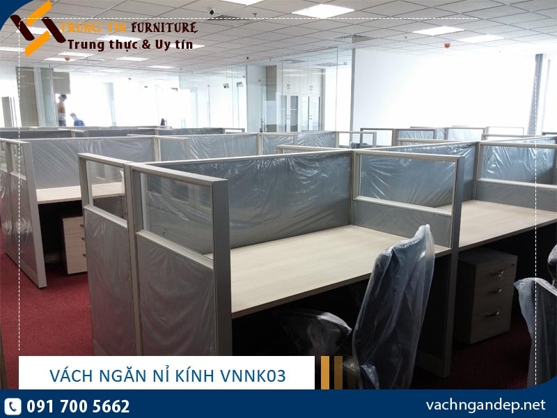Vách ngăn nỉ kính VNNK03