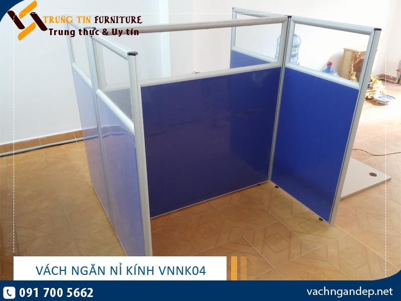 Vách ngăn nỉ kính VNNK04