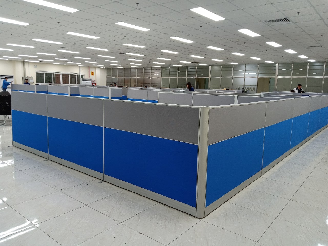 Vách ngăn văn phòng nỉ