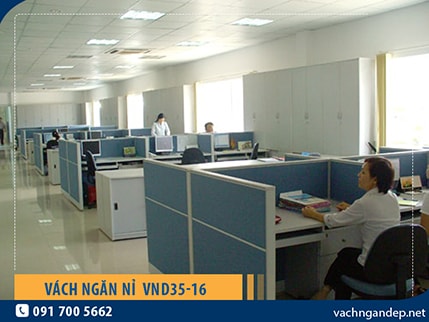 Vách ngăn văn phòng nỉ VND35-16
