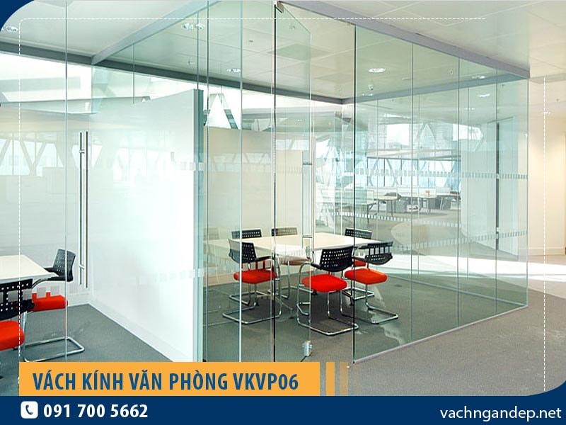 Vách kính văn phòng cường lực VKVP06