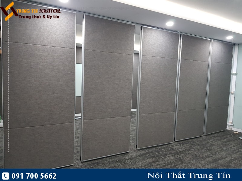 Thi công vách ngăn di động văn phòng PANASONIC tòa nhà Charmvit Tower