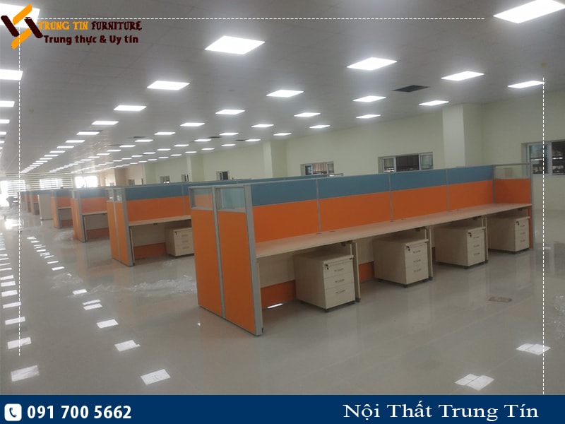 Vách ngăn văn phòng nỉ kính VND35-23