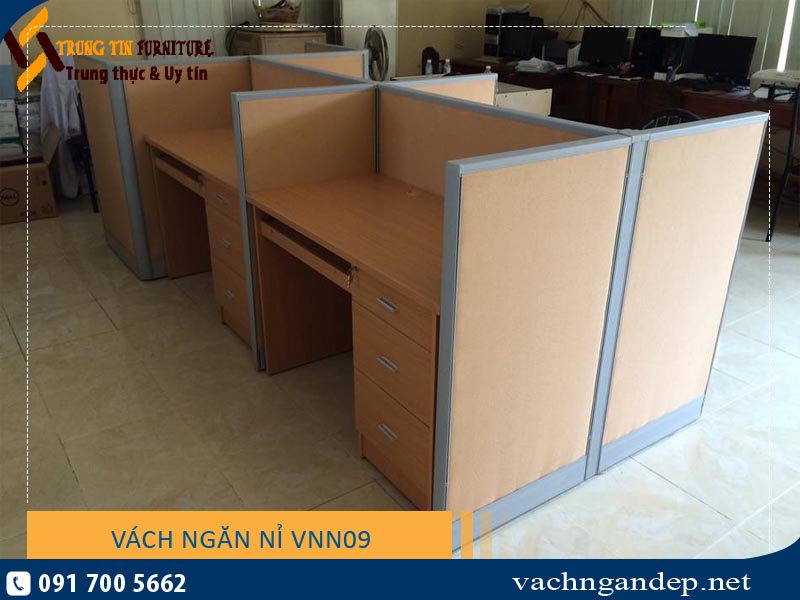 Vách ngăn văn phòng nỉ VNN09