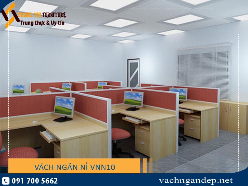 Vách ngăn văn phòng nỉ VNN10