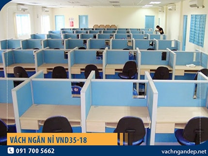 Vách ngăn văn phòng nỉ VND35-18
