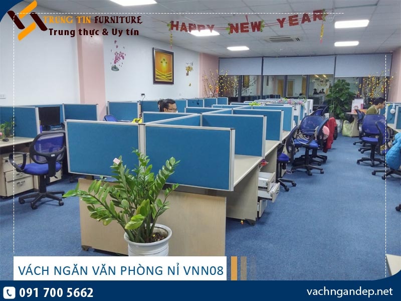 Vách ngăn nỉ mặt bàn VNN08