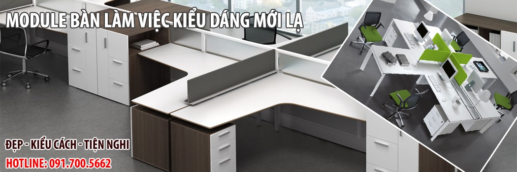 Module bàn làm việc - Vách ngăn bàn làm việc