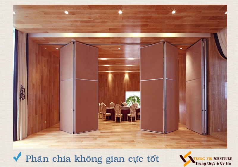 Mua vách ngăn di động phân chia không gian hợp lý
