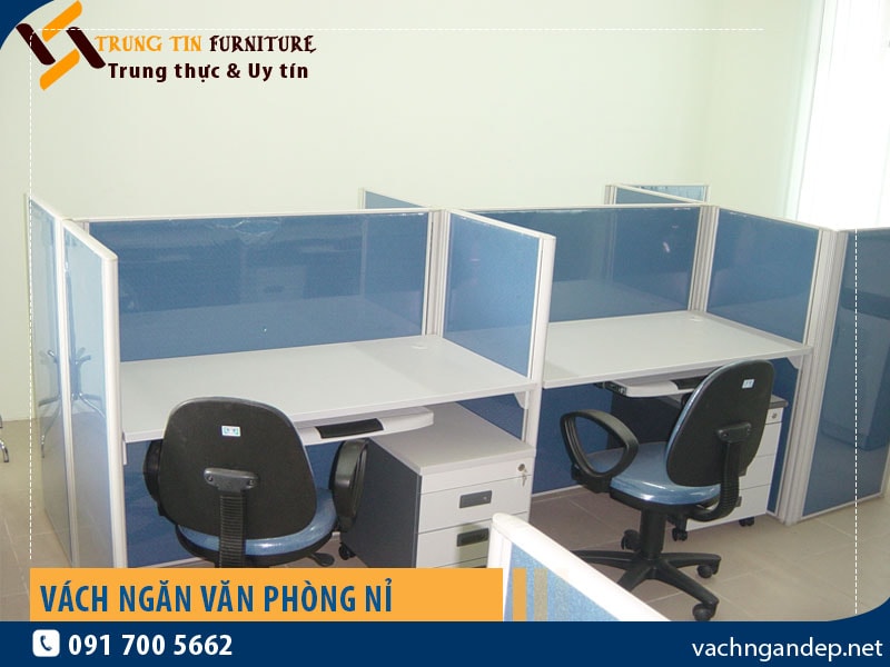 Vách ngăn văn phòng bọc nỉ