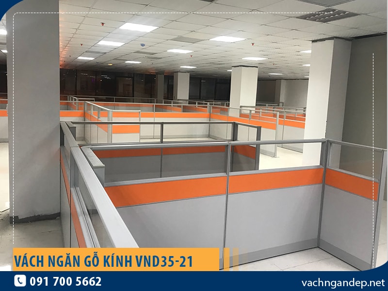 Vách ngăn gỗ kính VND35-21 giá tốt